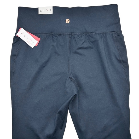 Lane Bryant Women’s Plus Size LIVI High Rise 7/8 Blue Mesh Legging Size 1X 14/16 - Picture 5 of 8